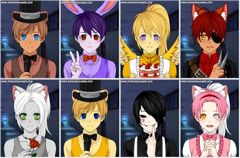 Candy the Cat. . Fnaf characters as humans